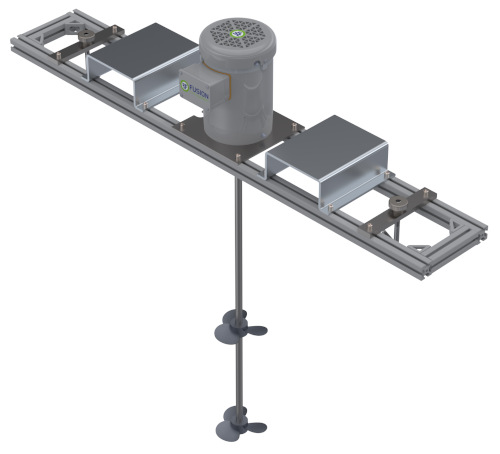 275 & 330 gallon bridge mounted for IBC totes, adjustable bridge, 316SS wetted parts, direct driven 1750 RPM, gear ratios 240 to 875 RPM, 1/3HP-5HP