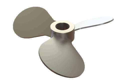 Axial Flow, high purity design, diameters 3” to 24”, mill stock, Np=0.39, Nq=0.5