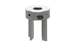 Mixed flow angle, designed to fit thru openings greater than 2.05” (2” NPT), diameters 4” to 8” standard,  mill stock, Np = 0.5, Nq=0.5