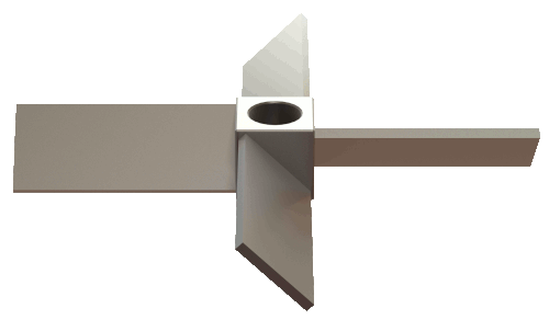 Mixed flow angle, general service industry standard design, diameters 3” to 300”+ standard, mill stock, Np = 1.27, Nq=0.79